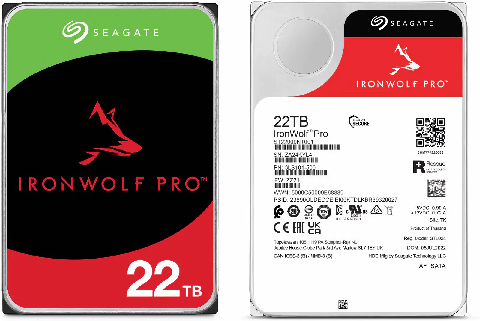 Seagate IronWolf Pro: 22 Терабайта